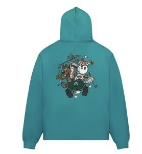 Marlon: Two Man Scramble Hoodie ‘Blue Green’: Where Golf Heritage Meets Contemporary Streetwear